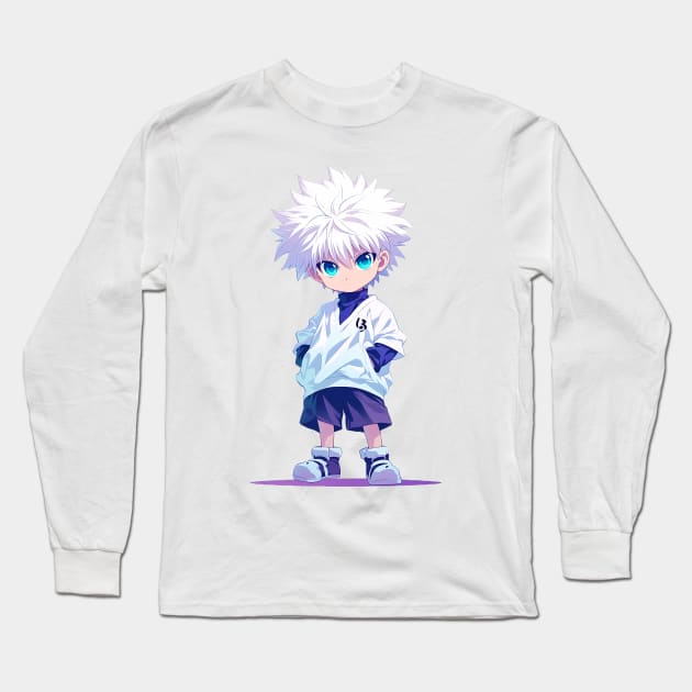 killua Long Sleeve T-Shirt by peterdoraki